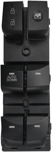 For Hyundai Elantra 2011 2012 2013 2014 2015 Power Master Window Lift Control Switch LHD 93570-3X000 Black in Saudi Arabia