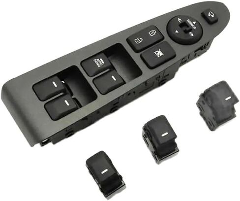 For Kia For Sportage window lifter switch front rear door Window switch glass lifter switch 491493-M110 93575-1H000(Black Front left switch) in Saudi Arabia