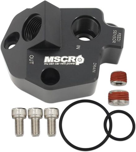 Improved Racing Oil filter relocation and oil cooler adapter for Ford 5.0 Coyote V8 Gen 2-3 in Saudi Arabia