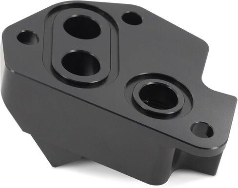 Improved Racing Oil filter relocation and oil cooler adapter for Ford 5.0 Coyote V8 Gen 2-3 in Saudi Arabia