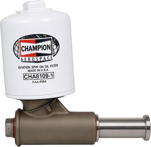 فلتر زيت الطيران CH48109-1 من Champion - FAA8130-3 قابلية التتبع الكاملة Aerocore، دوران، طية عالية الكفاءة، حشية سيليكون سهلة التركيب، معتمد من إدارة الطيران الفيدرالية (FAA)، مناسب OEM لـ Lycoming & Continental، AIRLANE in Saudi Arabia