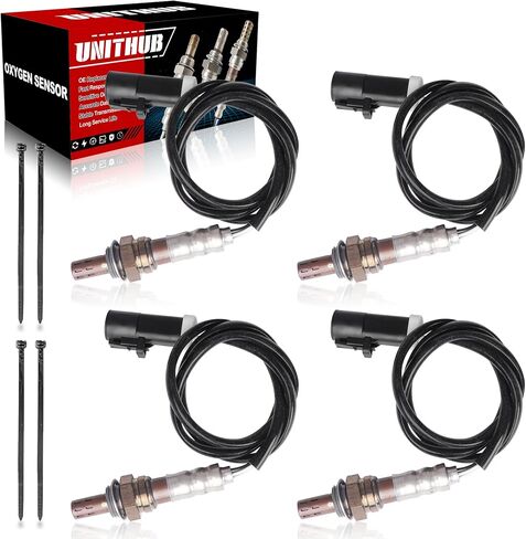 مستشعر الأكسجين المنبع + المصب ذكر 234-4127 13133 متوافق مع Ford F150 F250 Mustang متوافق مع Mercury Grand Marquis متوافق مع Lincoln Navigator 1994-2011 (مجموعة من 4) in Saudi Arabia