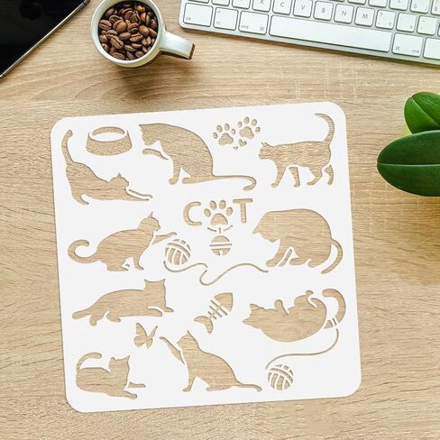 Lion Head Stencil for Painting, 11.8"x 11.8" Reusable Roaring Lion King Stencil Drawing Template, Crown Animal DIY Craft Paint Template for Wall Home Decor Wood Burning Card Journal Canvas in Saudi Arabia