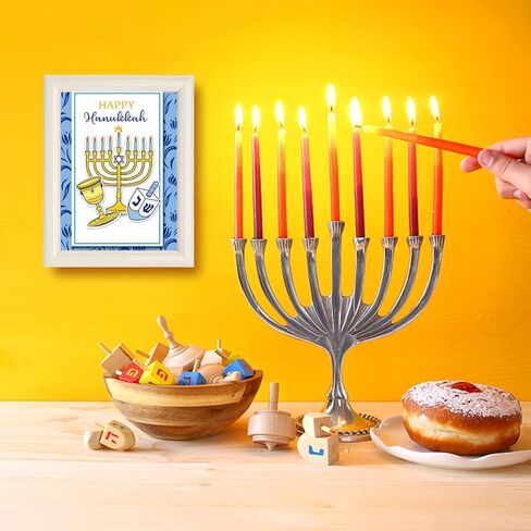 GLOBLELAND Happy Hanukkah Clear Stamps Candles Gold Coins Silicone Stamp Cakes Books Chanukah Transparent Stamp for Card Making DIY Scrapbooking Crafting Photo Album Journal Decor in Kuwait