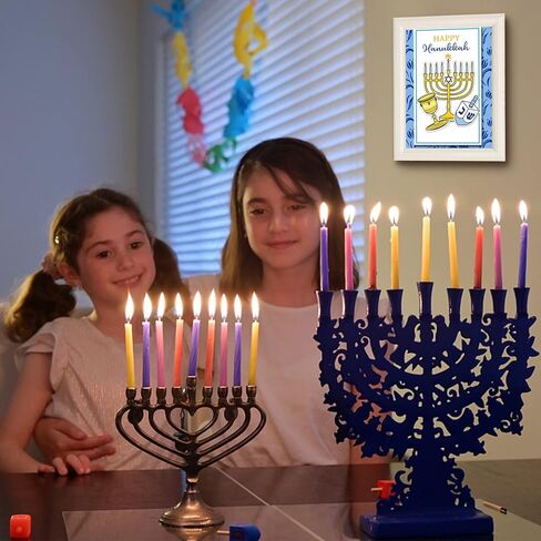 GLOBLELAND Happy Hanukkah Clear Stamps Candles Gold Coins Silicone Stamp Cakes Books Chanukah Transparent Stamp for Card Making DIY Scrapbooking Crafting Photo Album Journal Decor in Kuwait