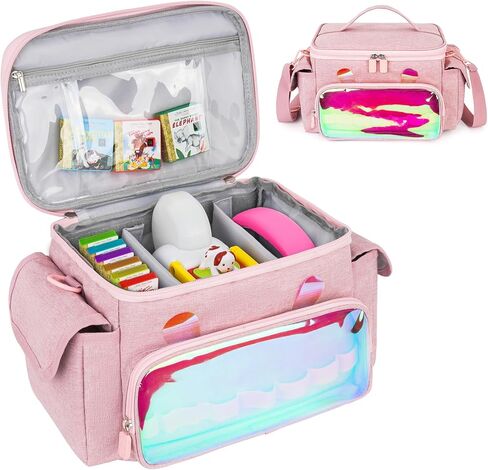 Carrying Case Fits for Toniebox & Little Tikes Story Dream Machine Starter Set, Cute Storage Bag Compatible with Toniebox Audio Player, Tonies Characters and Accessories, Rose Red(Bag Only) in Kuwait