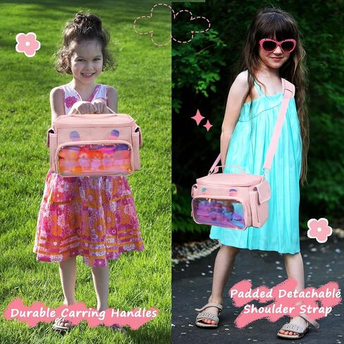 Carrying Case Fits for Toniebox & Little Tikes Story Dream Machine Starter Set, Cute Storage Bag Compatible with Toniebox Audio Player, Tonies Characters and Accessories, Rose Red(Bag Only) in Kuwait