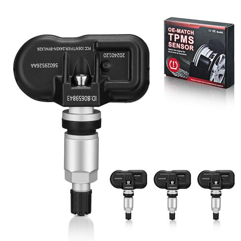 مستشعر BDFHYK 433 ميجا هرتز TPMS مناسب لسيارات Chrysler Jeep Dodge Ram، نظام مراقبة ضغط الإطارات (TPMS) استبدال أجهزة الاستشعار # 56029398AB 4 قطع in Saudi Arabia
