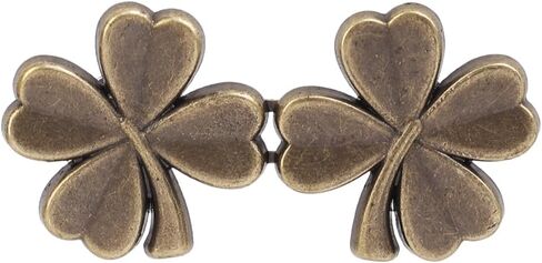 1 Pair Adjustable Four-Leaf Clover Jeans Buttons, No Need to Sew Detachable Button Pins Perfect Fit Detachable Instant Button (Gun Color) in Saudi Arabia