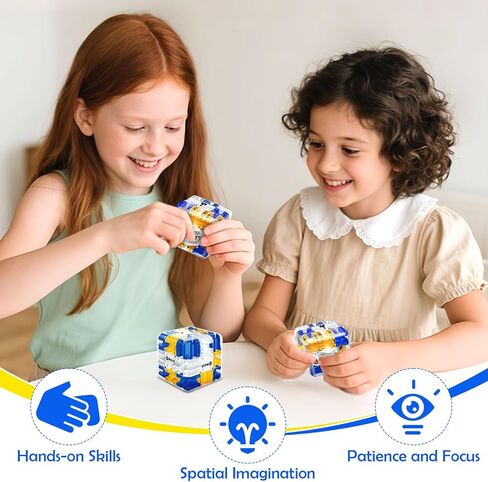 لغز مكعب المتاهة ثلاثي الأبعاد - لعبة تحفيز الدماغ للأطفال والكبار، لعبة حسية تعليمية للمراهقين، هدية عيد ميلاد in Kuwait