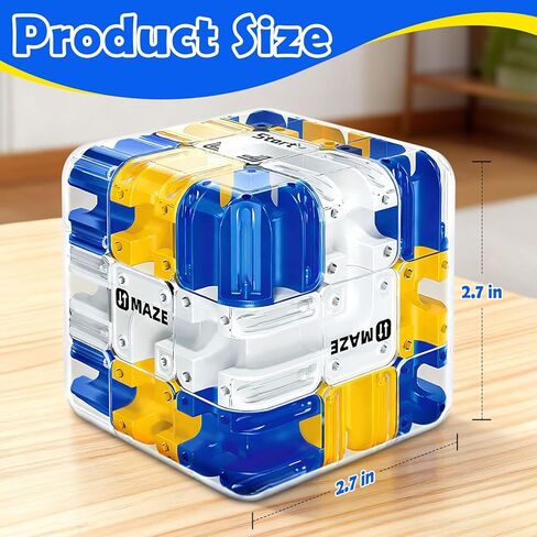 لغز مكعب المتاهة ثلاثي الأبعاد - لعبة تحفيز الدماغ للأطفال والكبار، لعبة حسية تعليمية للمراهقين، هدية عيد ميلاد in Kuwait