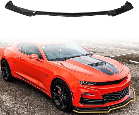 ممتص الصدمات الأمامي للشفاه متوافق مع 2016-2024 شيفروليه كامارو LT/LS/RS/SS، ABS 1LE Style Add-on Front Splitter Air Dam Chin Protector، أسود لامع in Saudi Arabia