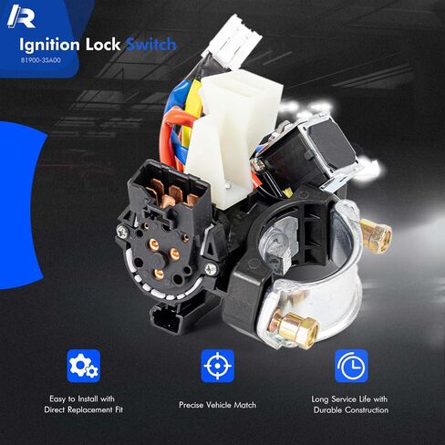 81900-D9G00 Ignition Lock Switch Assembly with 2 Keys Compatible with Kia Sportage 2017 2018 2019 2020 2021 2022 Ignition Lock Cylinder & Ignition Lock Housing Replace 81900D9G00 in Kuwait