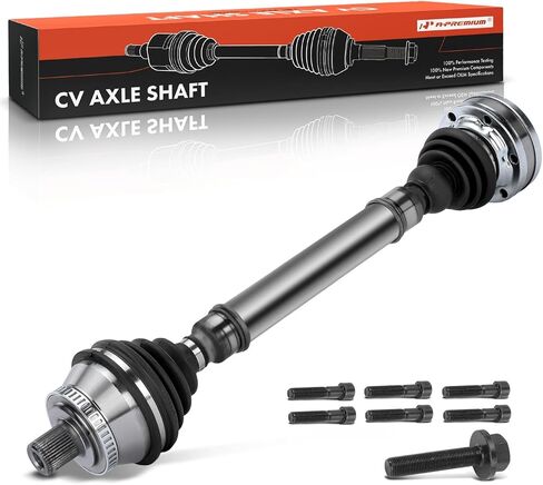 مجموعة عمود المحور CV A-Premium متوافقة مع Audi A4 2001 L4 1.8L, S4 2000 2001 2002 V6 2.7L، ناقل يدوي، جانب السائق الأيسر الأمامي in Saudi Arabia