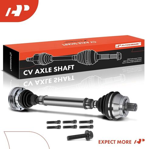 مجموعة عمود المحور CV A-Premium متوافقة مع Audi A4 2001 L4 1.8L, S4 2000 2001 2002 V6 2.7L، ناقل يدوي، جانب السائق الأيسر الأمامي in Saudi Arabia