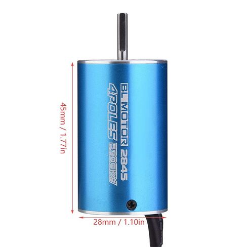 Keenso High-Performance 4 Pole 12 Slot 2845 Brushless Motor 5900KV for 1/12 1/14 Scale RC Cars in Saudi Arabia