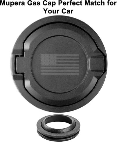 Mupera Fuel Filler Door Gas Tank Cap Cover Accessories for 2018-2023 2024 Jeep Wrangler JL JLU 2/4 Door(US Flag) in Saudi Arabia