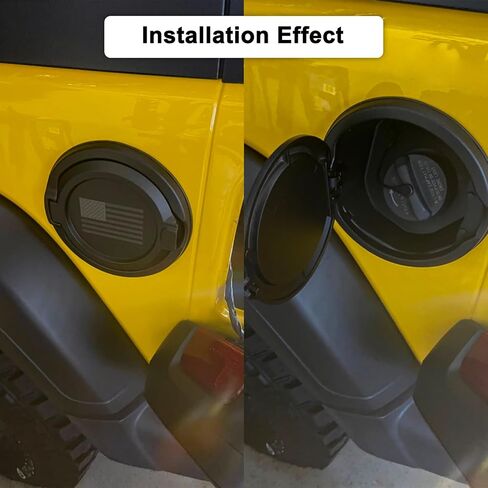 Mupera Fuel Filler Door Gas Tank Cap Cover Accessories for 2018-2023 2024 Jeep Wrangler JL JLU 2/4 Door(US Flag) in Saudi Arabia