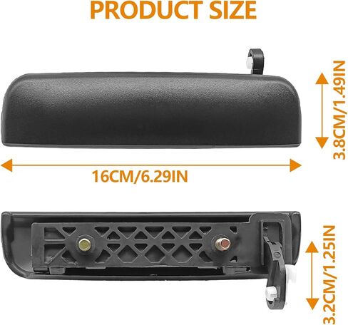 Exterior Door Handle Compatible with Nissan 2000-2004 Xterra 1998-2004 Frontier Front or Rear Left Driver Side Replaces# 80607-2S400 Textured Black in Saudi Arabia