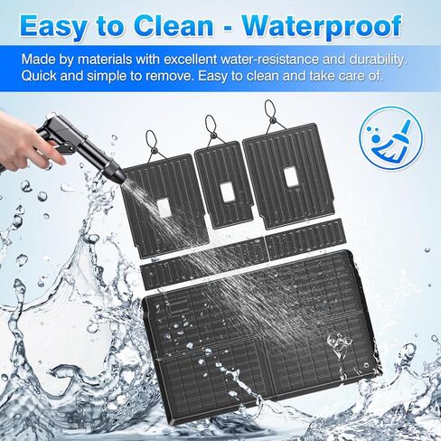 Cartist Cargo Liner Compatible with 2021 2022 2023 2024 Jeep Grand Cherokee L All Weather Rear Trunk Mat TPE (Behind The 2nd Row Seats)(Not Fit Grand Cherokee) in Saudi Arabia