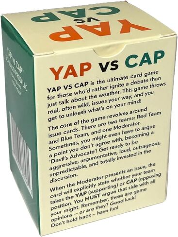 The Party Game of Yappin & Cappin - Fun Social Party Game for Gatherings with Bold Opinions and Wild Debates in Saudi Arabia