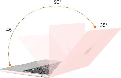 MOSISO Compatible with MacBook Air 13.6 inch Case 2022 A2681 M2, Neoprene Sleeve Bag&Plastic Hard Case&Keyboard Cover&Screen Protector&Type C Adapter 2 Pack,Chalk Pink&Baby Pink in Saudi Arabia