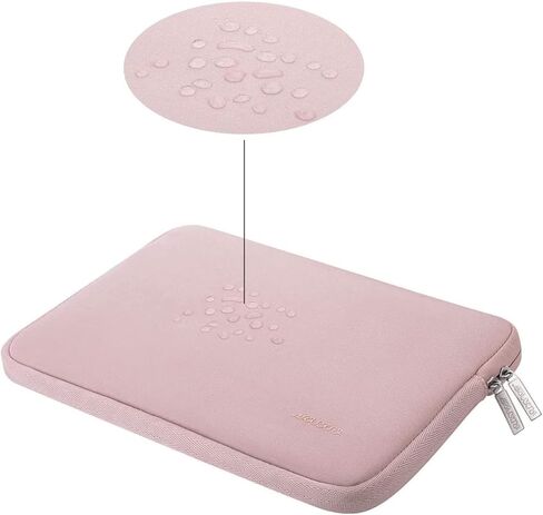 MOSISO Compatible with MacBook Air 13.6 inch Case 2022 A2681 M2, Neoprene Sleeve Bag&Plastic Hard Case&Keyboard Cover&Screen Protector&Type C Adapter 2 Pack,Chalk Pink&Baby Pink in Saudi Arabia