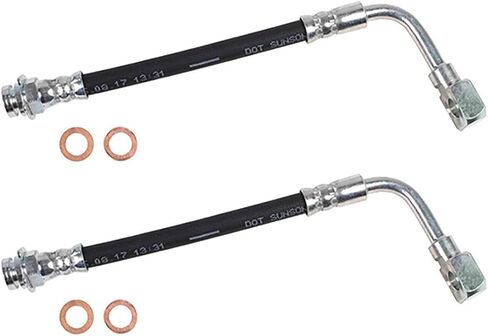 Rear Brake Hose Rear Outer Brake Line Hose 2PC Replaces 17999642 17999643 Compatible with Chevrolet Caprice 1994-1996 Compatible with Chevy Caprice 1994-1996 Compatible with Chevrolet Impala 1994-1996 in Saudi Arabia