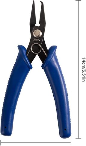 1Pc Carbon Steel Jewelry Plier Polishing 140mm Split Ring Opener Plier with Deep Blue Handle for Jewelry Crafts Making Repair Supplies in Saudi Arabia