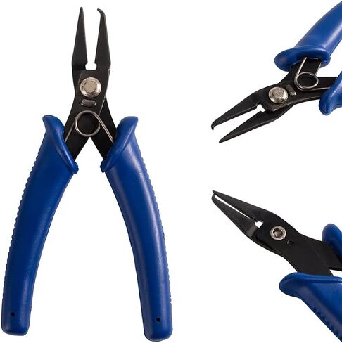 1Pc Carbon Steel Jewelry Plier Polishing 140mm Split Ring Opener Plier with Deep Blue Handle for Jewelry Crafts Making Repair Supplies in Saudi Arabia