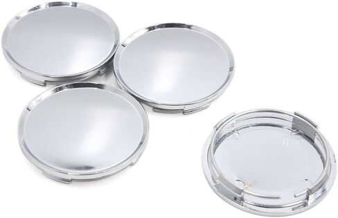uxcell 4pcs 63mm Dia 4 Lugs Auto Car Tire Wheel Rim Center Hub Caps Cover Silver Tone in Saudi Arabia