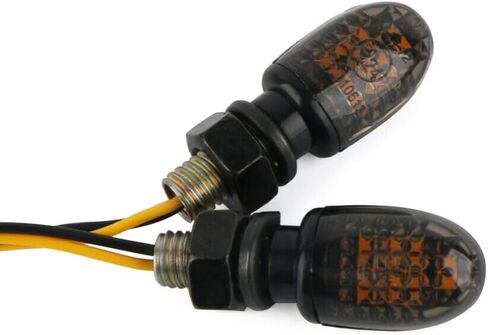 2 حزمة دراجة نارية بدوره إشارة LED ضوء وامض مؤشر العنبر العالمي - in Saudi Arabia