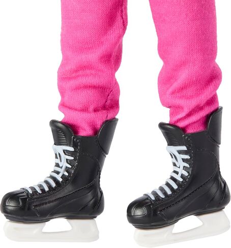 Tim Hortons Barbie PWHL 2025 Fashion Doll in Pink, Purple, & Teal Hockey Jersey, Includes Hockey Stick, Puck, and Helmet in Saudi Arabia