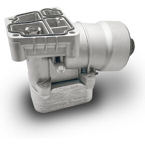 93186324 Aluminum Engine Oil Cooler Fit for Chevy Aveo 2009-2011 Cruze 2011-2016 Sonic 2012-2018 Trax 2013-2019, for Buick Cascada 2016-2019, Oil Filter Housing Adapter Assembly Replace# 55353323 in Kuwait