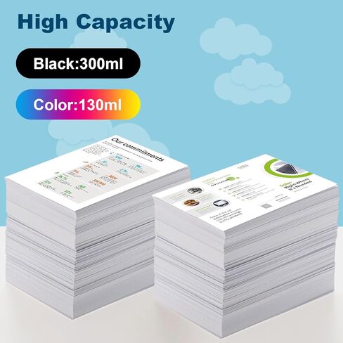 72 Ink Cartridge Replacement for HP 72 Ink Cartridge Work with HP DesignJet T1100 T770 T790 T795 T610 T620 T1120 T1200 T1300 T2300 Printer (130-ml, 6 Packs) in Saudi Arabia