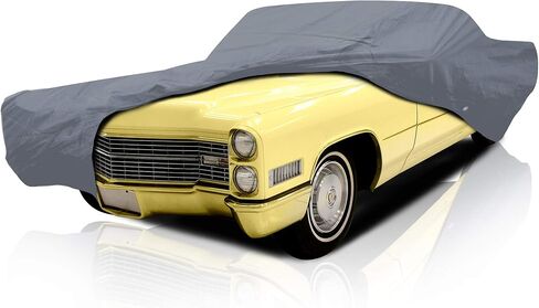 5 Layer Car Cover for Cadillac Calais 1965-1969 Sedan 4-Door Semi Custom Fit Full Coverage Heavy Duty All Weather Protection Breathable Dust Wind Shield in Saudi Arabia