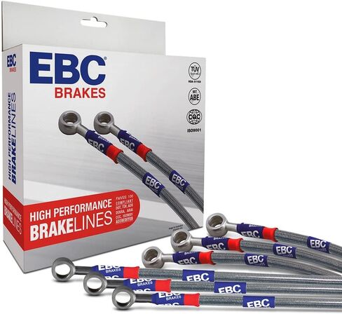 EBC Brakes - Stainless Steel Braided Brake Lines/Hoses (BLA7559-6L) in Saudi Arabia