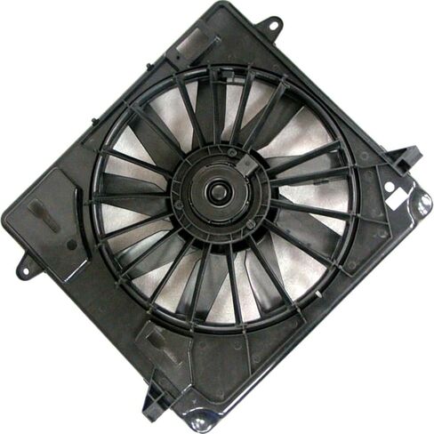 Dual Radiator and Condenser Fan Assembly fits Jeep Wrangler 2007 2008 2009 2010 2011 Replacement 55057123AB, 55056642AD 1 x in Saudi Arabia