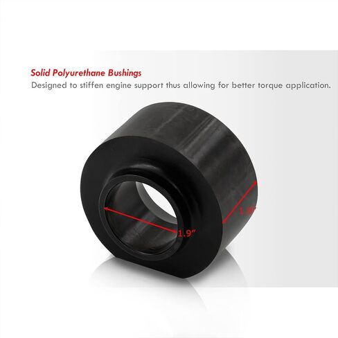 AJP Distributors 2" Front + 2" Rear Full Complete Coil Spacer Leveling Lift Kit Polyurethane Black Compatible/Replacement For Grand Cherokee ZJ 4WD 2WD 1993 1994 1995 1996 1997 1998 93 94 95 96 97 98 in Saudi Arabia