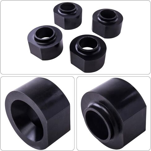AJP Distributors 2" Front + 2" Rear Full Complete Coil Spacer Leveling Lift Kit Polyurethane Black Compatible/Replacement For Grand Cherokee ZJ 4WD 2WD 1993 1994 1995 1996 1997 1998 93 94 95 96 97 98 in Saudi Arabia