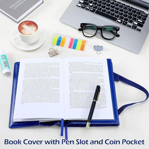 Double Alcoholics Anonymous AA Big Book Cover for 12 Steps & 12 Traditions Book Cover Double AA Book Cover with Medallion Holder Pen Clip Alcoholics Anonymous Gifts for Serenity Prayer, Black in Saudi Arabia