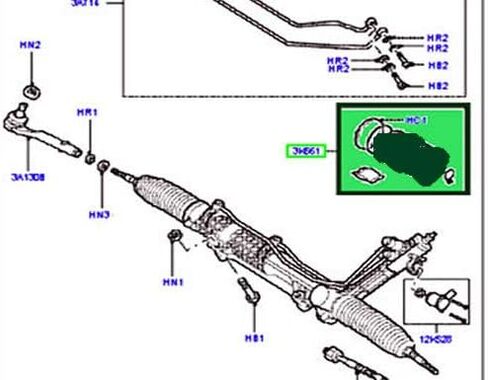 BOOT RACK & PINION COMPATIBLE WITH RANGE ROVER 03-12 QFW000010 SET in Saudi Arabia