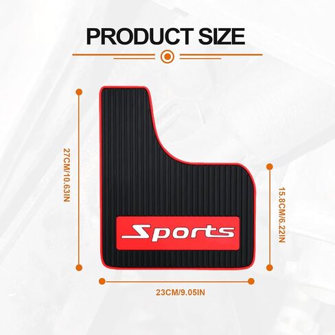 4 قطع من اللوحات الطينية العالمية للسيارة، واقيات الطين المطاطية الناعمة المقاومة للتصادمات لسيارات الدفع الرباعي والسيدان، المصدات الخلفية الأمامية، قصيرة in Kuwait