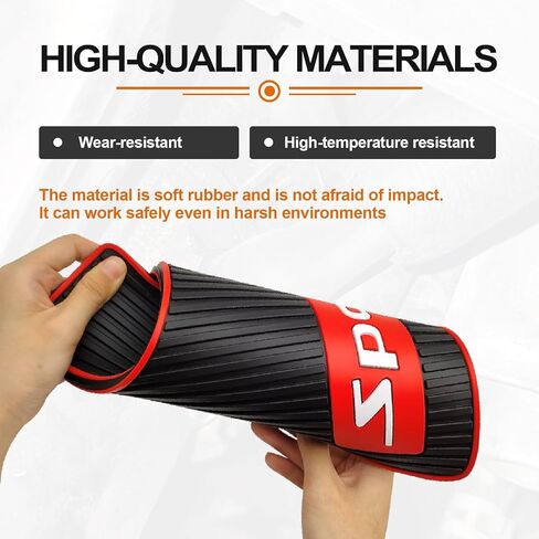 4 قطع من اللوحات الطينية العالمية للسيارة، واقيات الطين المطاطية الناعمة المقاومة للتصادمات لسيارات الدفع الرباعي والسيدان، المصدات الخلفية الأمامية، قصيرة in Kuwait