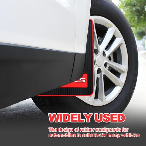 4 قطع من اللوحات الطينية العالمية للسيارة، واقيات الطين المطاطية الناعمة المقاومة للتصادمات لسيارات الدفع الرباعي والسيدان، المصدات الخلفية الأمامية، قصيرة in Kuwait