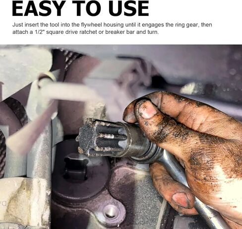 Cummins Engine Barring Rotating Tool, Compatible with Cummins Engine VE P7100 VP44 4BT 6BT Diesel, B/C Series Dodge Pickups 3.9L, 5.9L, 6.7L&8.3L Diesel, Replaces#3824591A, 5299073 and 7471A in Saudi Arabia