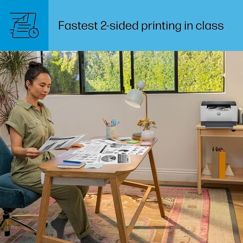طابعة ليزر HP LaserJet M209d، أبيض وأسود، دوبلكس تلقائي، اتصال USB فقط (يتضمن الكابل)، مثالية في المكتب المنزلي (8J9L0F) (متجددة) in Saudi Arabia
