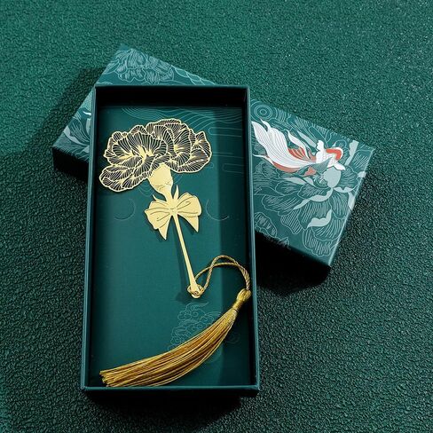 Metal Bookmarks with Tassel, Golden Hollow Bookmark Gift for Book Lovers, Writers, Readers, Men, Women, Adults in Saudi Arabia