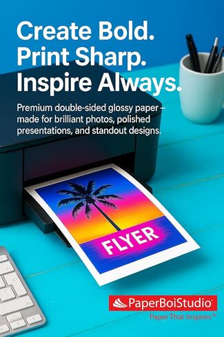Glossy Paper, Double-Sided, 8.5 in x 11 in, 80 lb Text/32 lb Bond,100 Sheets, Digital Photo and Text, 96 Bright, Acid-free, Laser Printing in Saudi Arabia