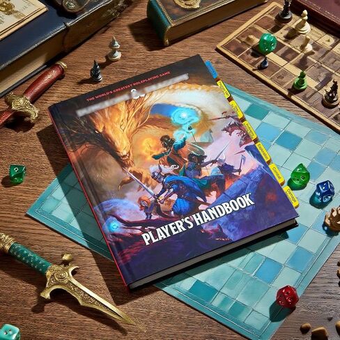 علامات تبويب فهرس الكتاب لكتيب اللاعب D&D 2024 (كتاب القواعد الأساسية D&D). الكتاب غير متضمن. 48 علامة تبويب مرمزة بالألوان، مغلفة ومقاومة للماء ومتينة مع دليل المحاذاة in Kuwait